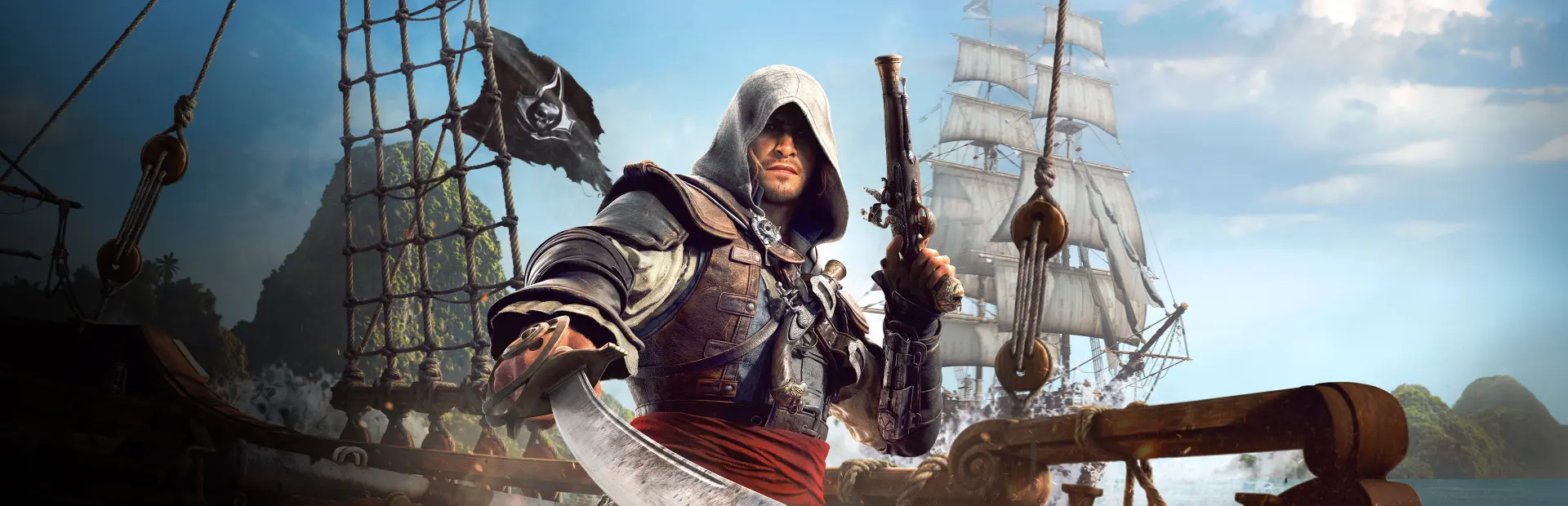 Assassin's Creed Black Flag Resynced key art