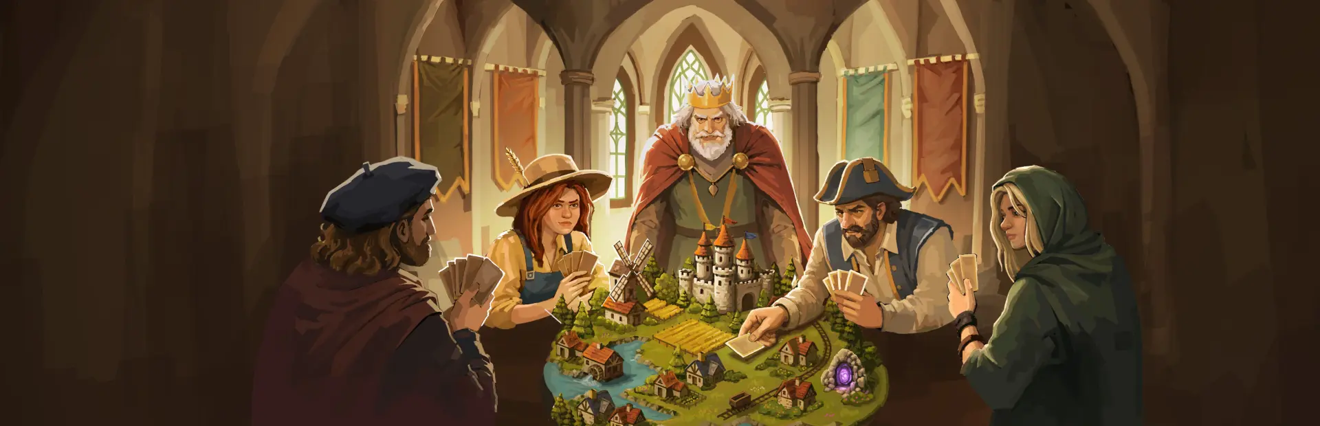 Combolands: Roguelike Citybuilder key art